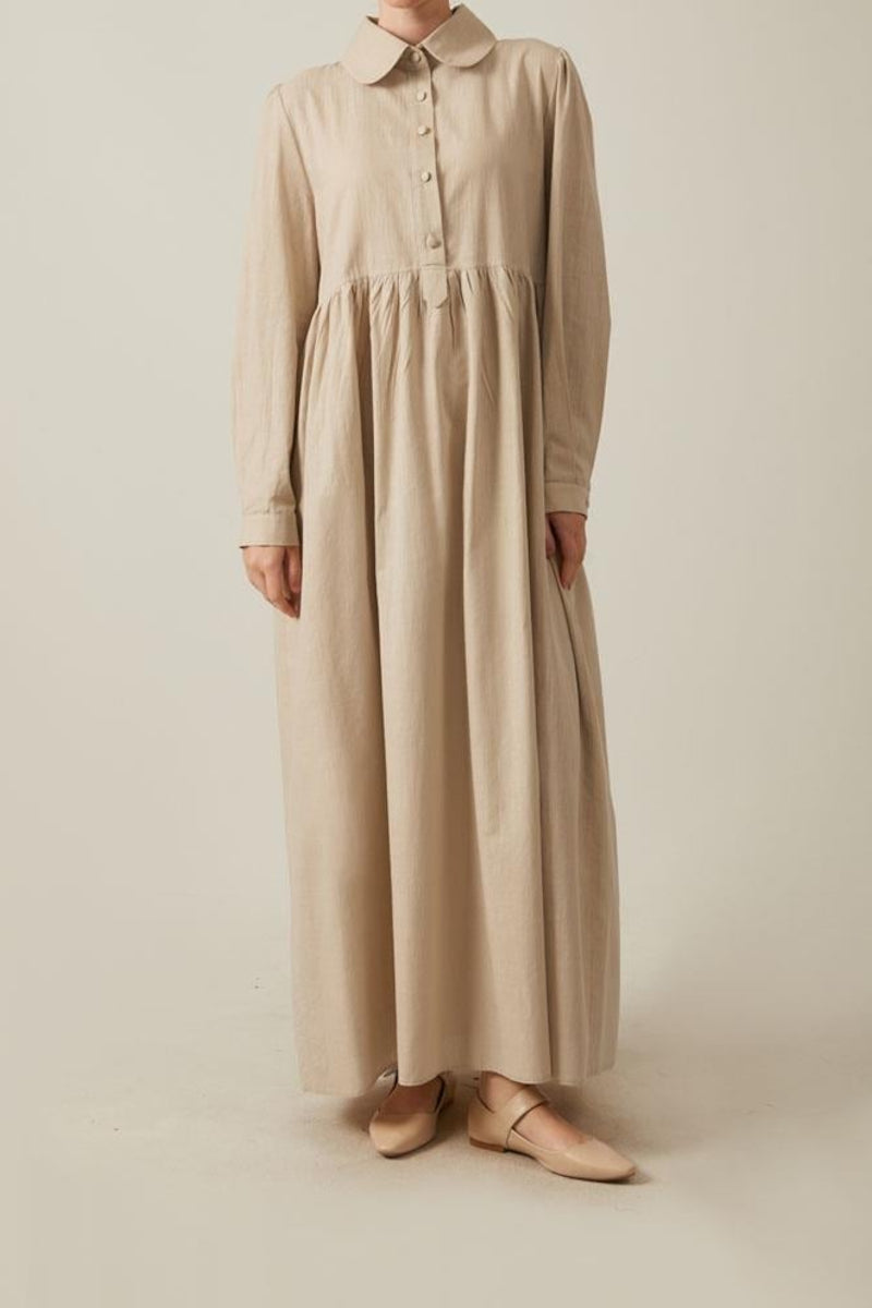 robe en coton à effet pierre