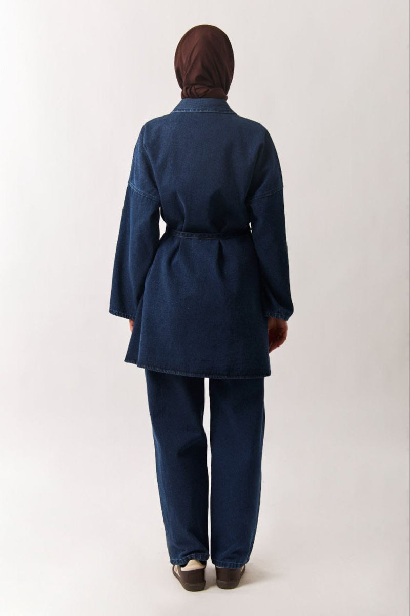 Chemise en jean oversize bleu clair