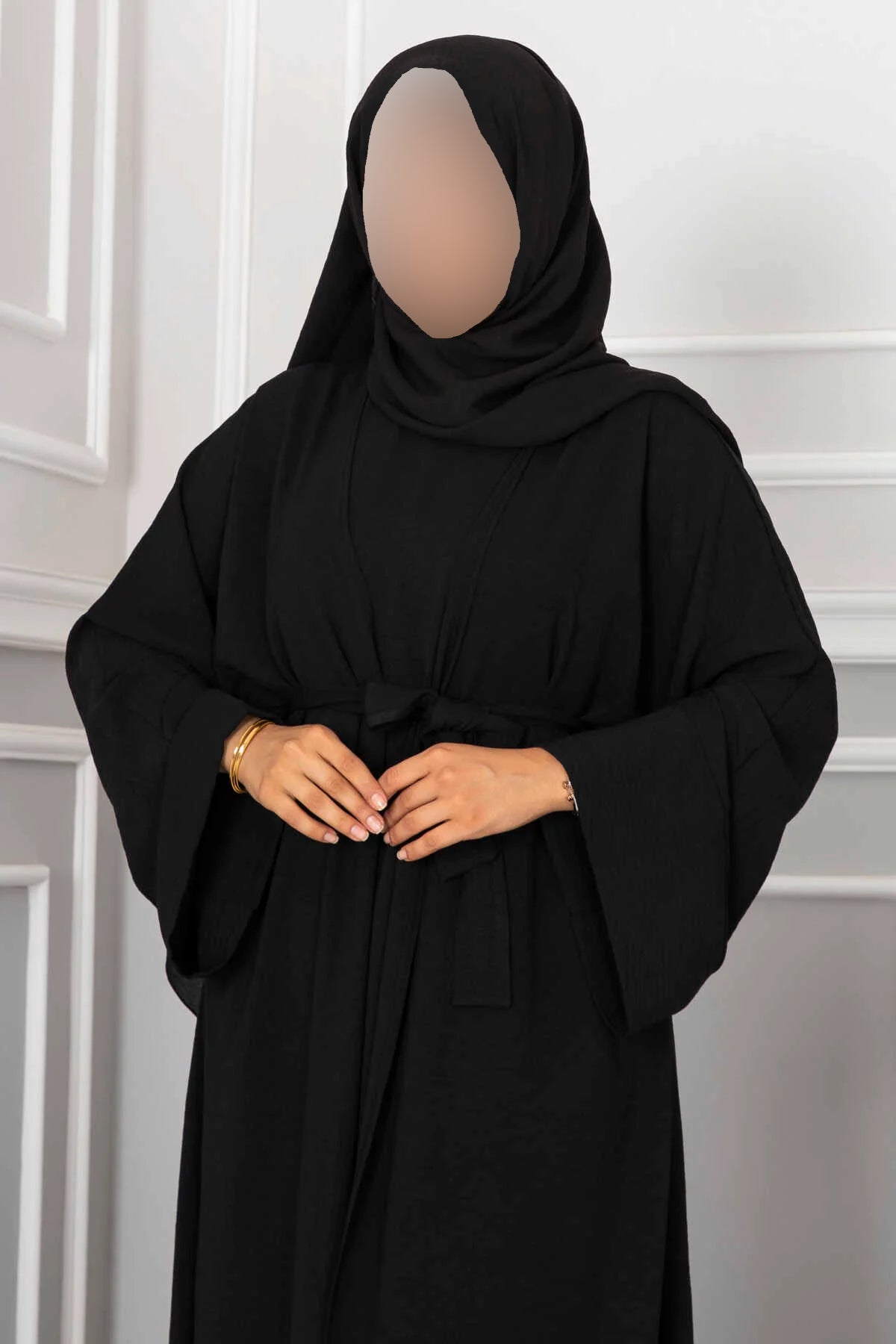 Ensemble hijab et abaya Leyli noir
