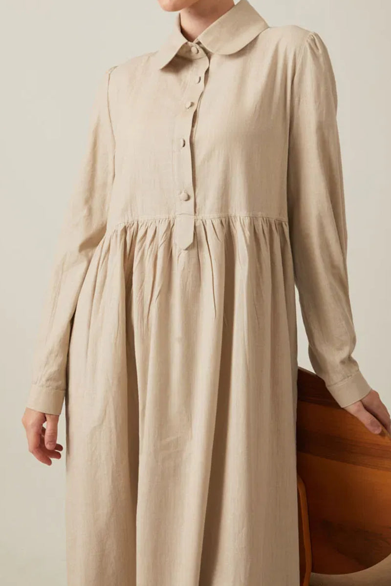 robe en coton à effet pierre