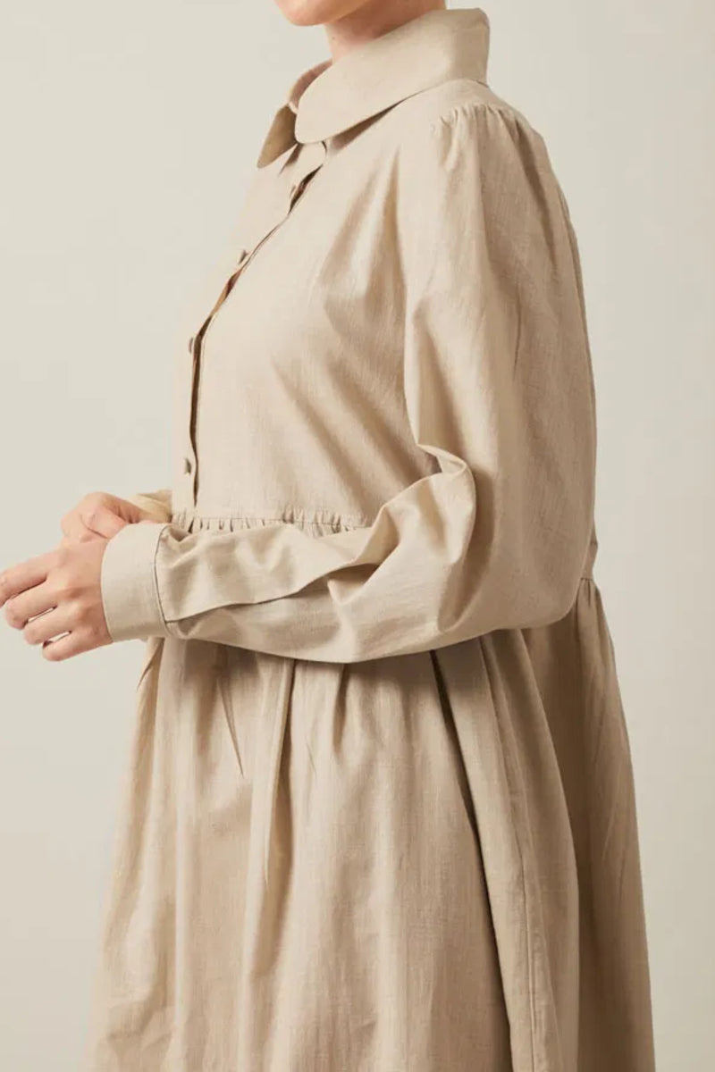 robe en coton à effet pierre