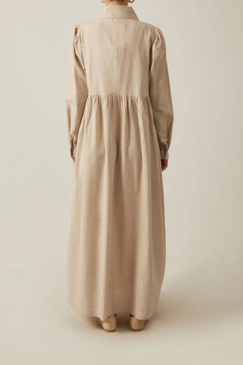 robe en coton à effet pierre