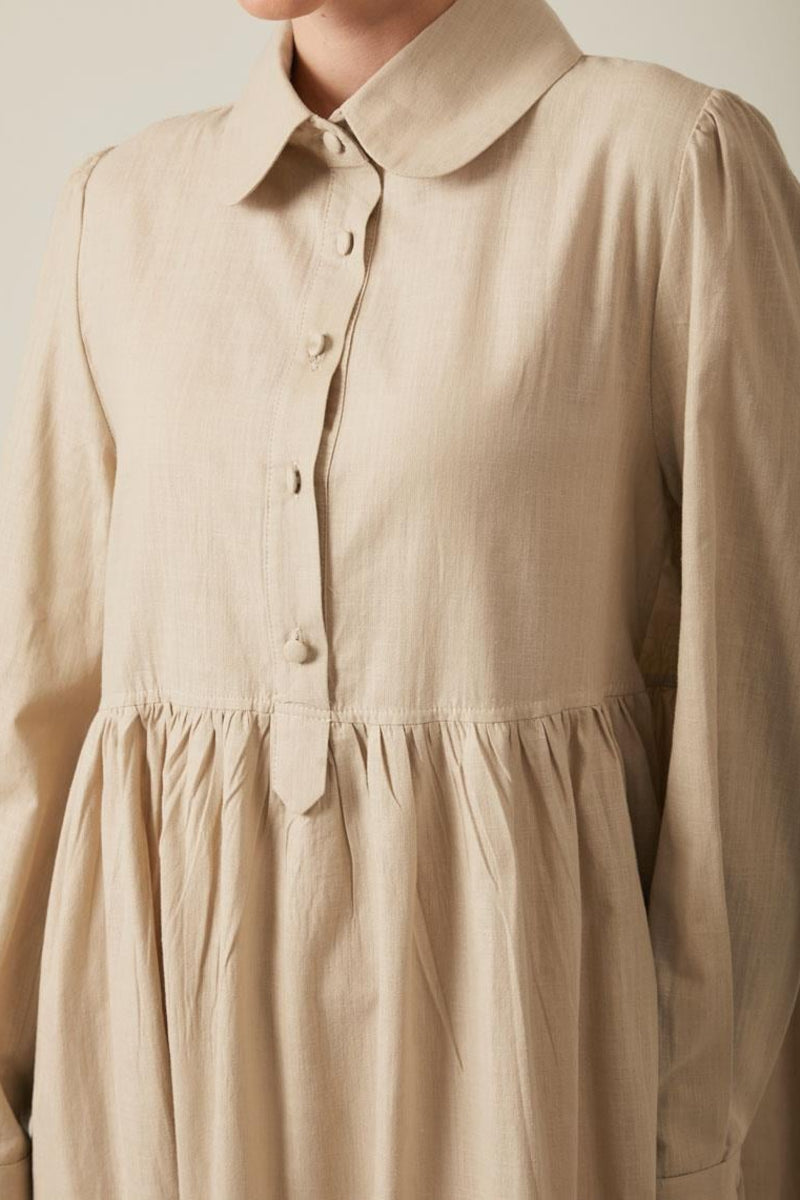 robe en coton à effet pierre